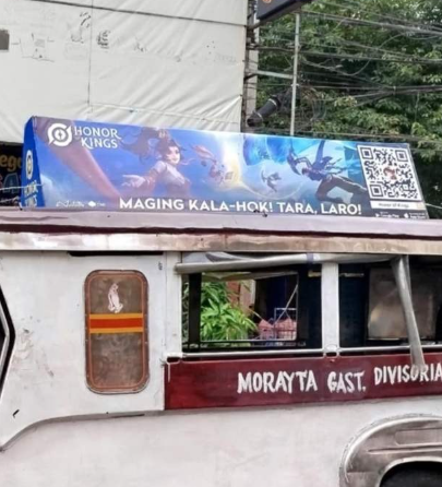 Honor of Kings Branded Jeepney on Manila Streets
