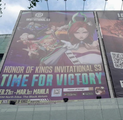 Honor of Kings Time for Victory Outdoor Billboard