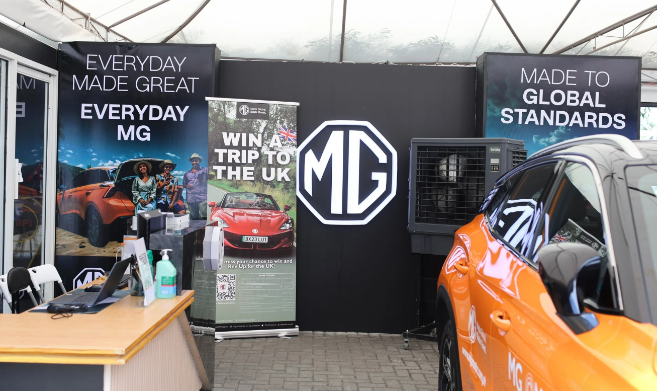 MG Test Drive Event Setup 2025